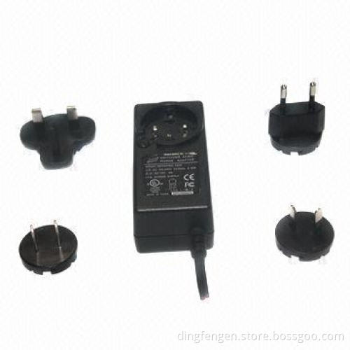 Interchangeable plug power supply, 12V/3A, 36W for household appliances